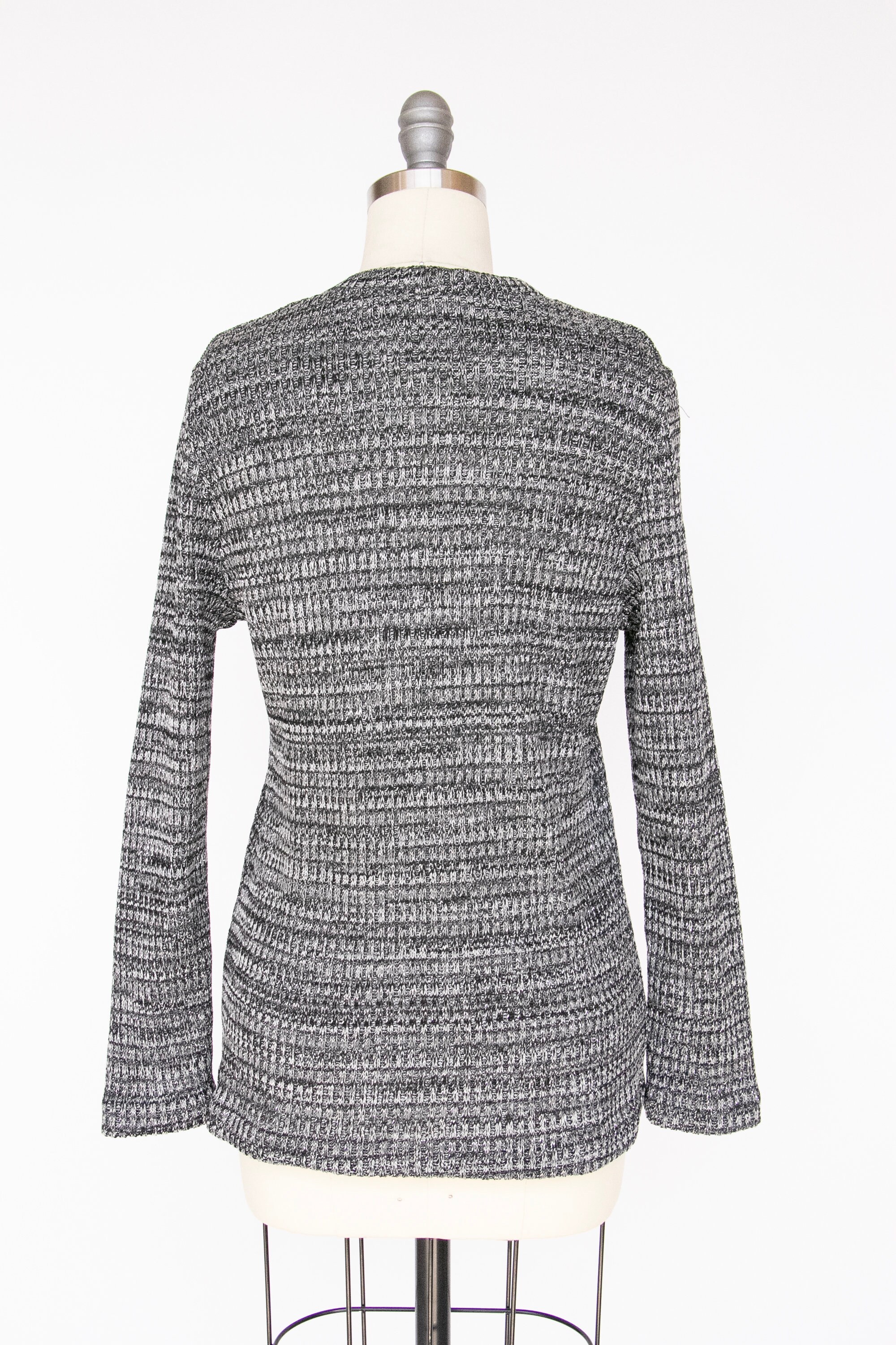 1970s Knit Sweater Striped Fitted Top Metallic M - Etsy Canada 1970s Knit Sweater Striped Fitted Top Metallic M - Etsy Canada