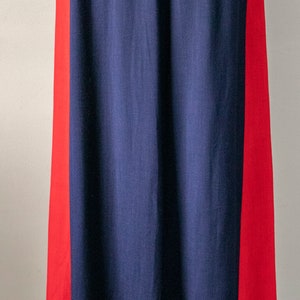 1960s Dress Linen Striped Sleeveless Shift Maxi M image 6