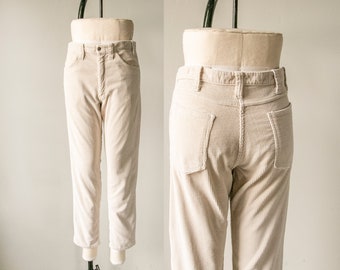 1970s Cords Corduroy Pants High Waist M