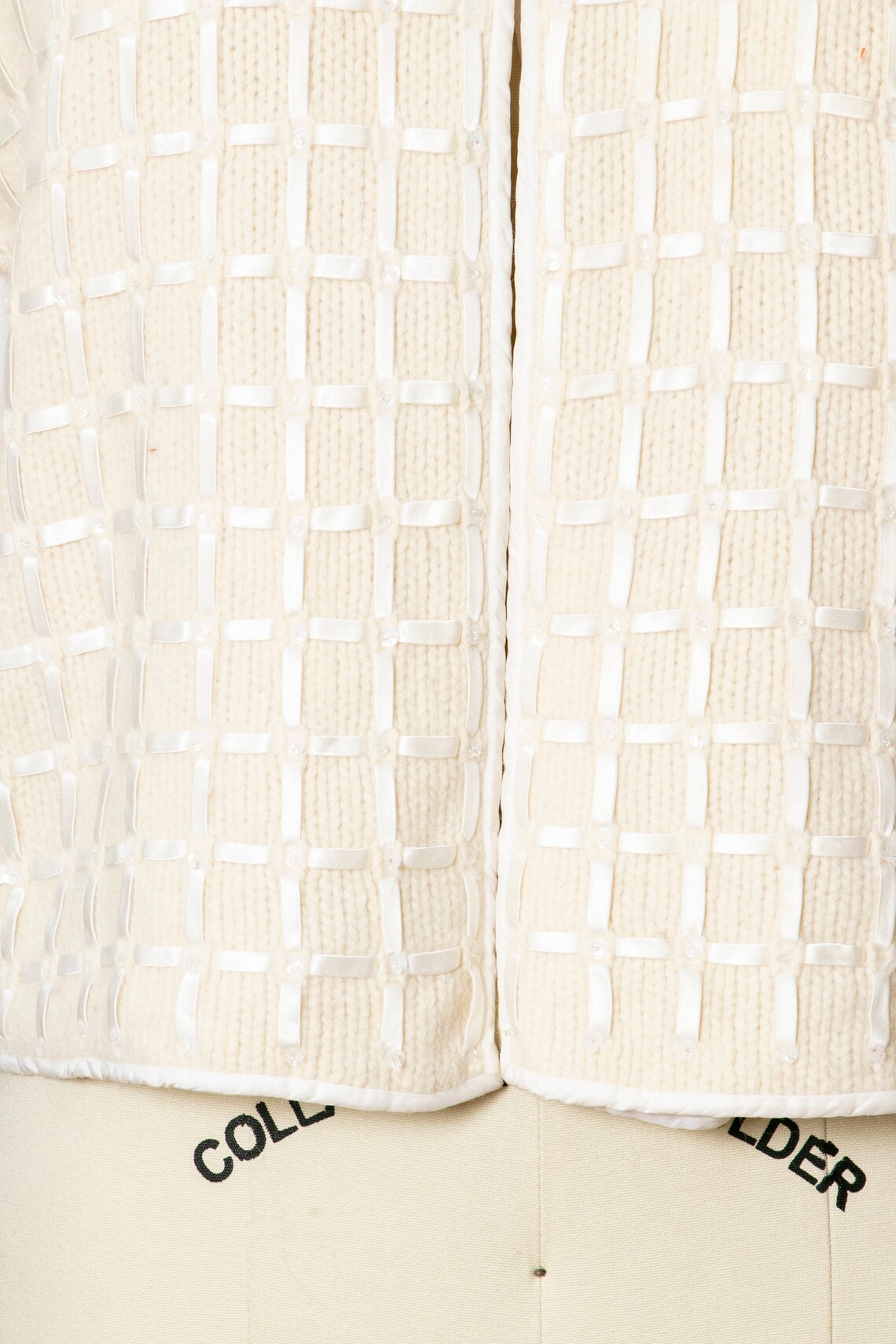 Vintage 1970s Cream Wool Cardigan