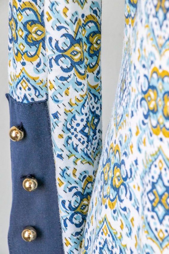 1960s Mini Dress Printed Mod Shift S - image 8