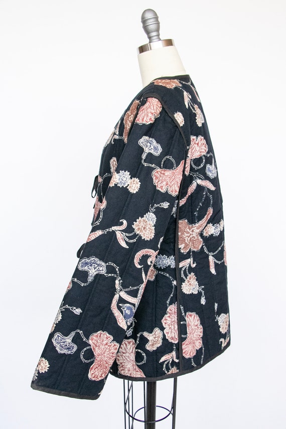 1970s Cotton Quilted Jacket Batik M - image 5