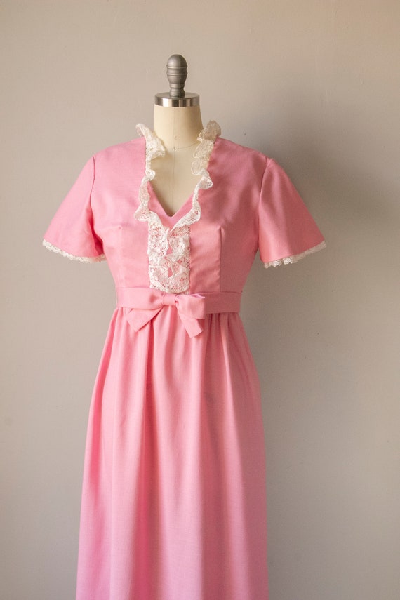 1970s Maxi Dress Pink Lorrie Deb S - image 2