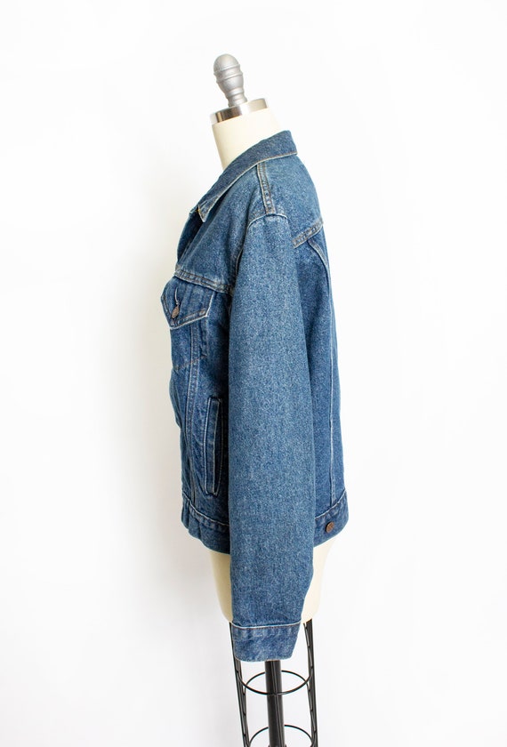 1970s Denim Jacket Jean Roebucks Cotton S - image 2