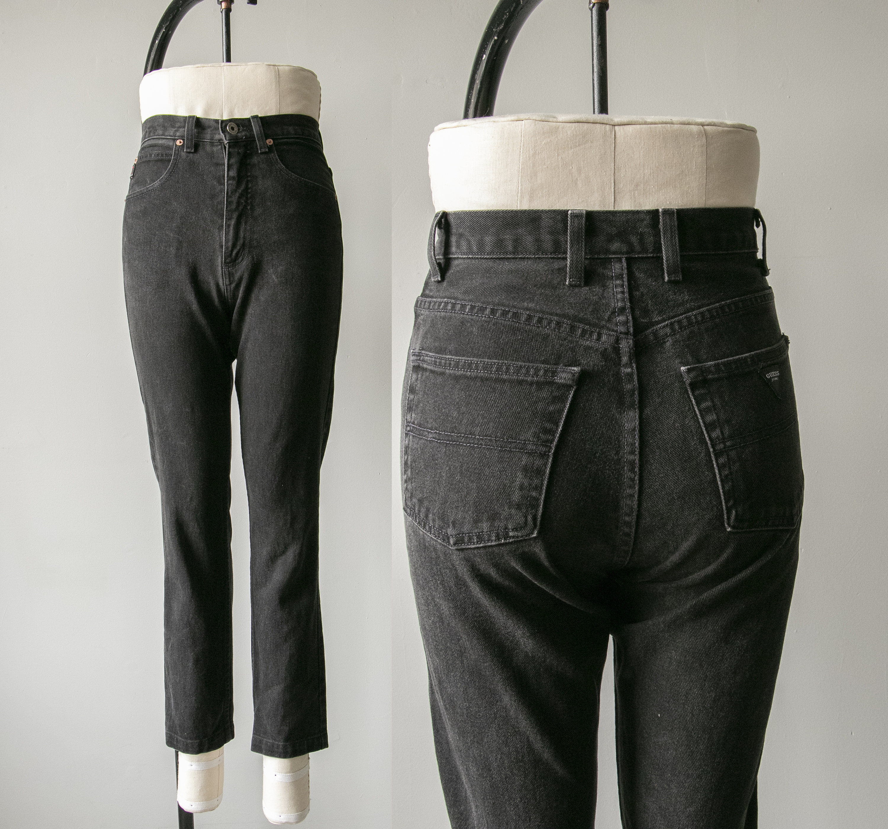 1990s Guess Jeans Denim Black High 