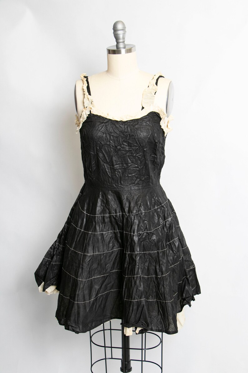 1930s Costume Dress Crepe Paper Circle Skirt XS | Etsy