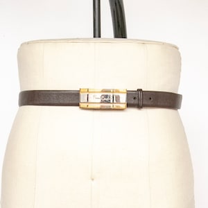 1980er Jahre Pierre Cardin Gürtel Designer Leder Logo