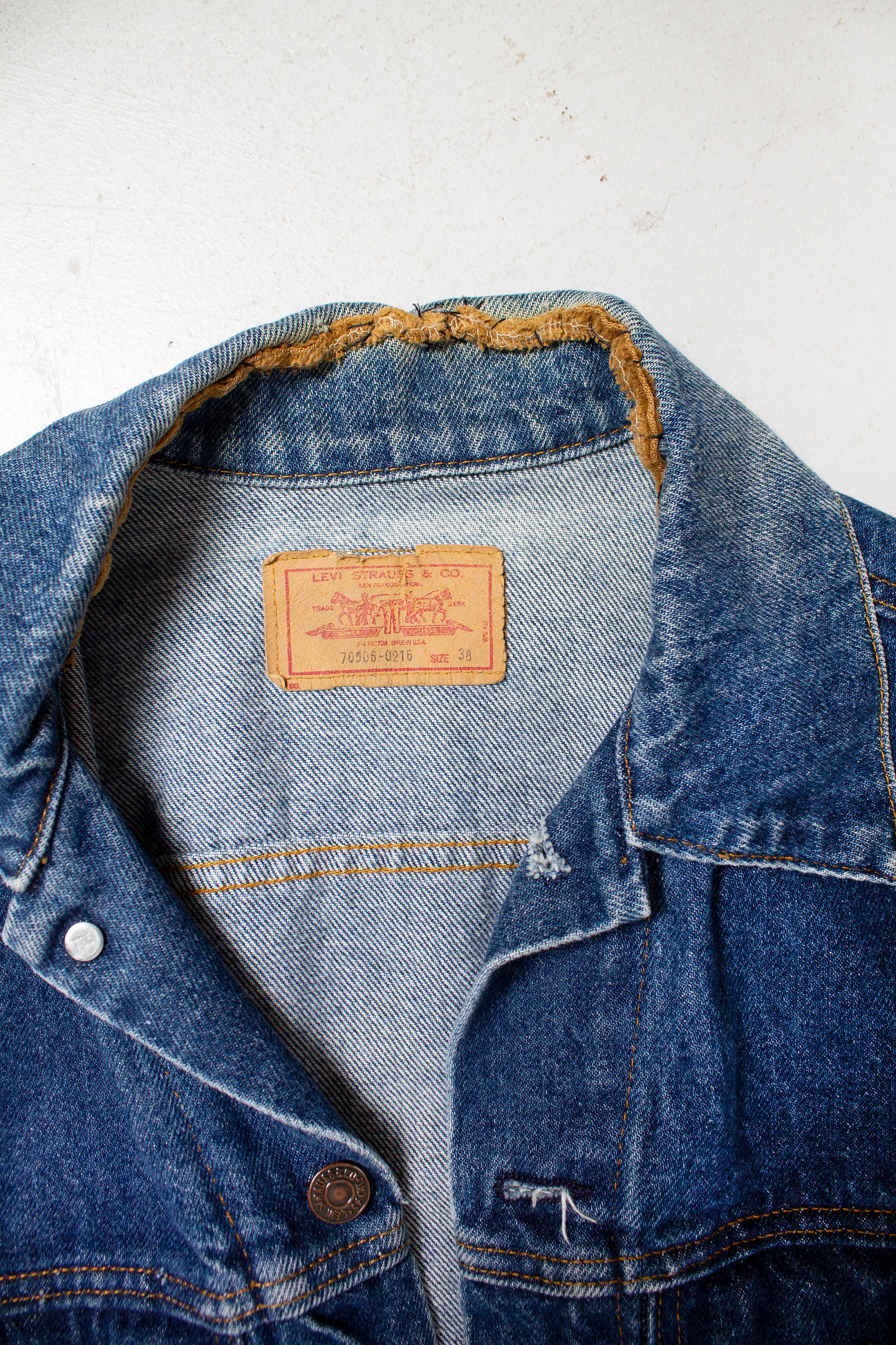 Levi's Denim Jacket 1980s Blue Jean M 38