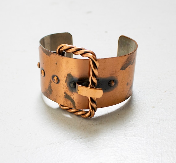 Vintage Renoir Bracelet 1950s Copper Rare Belt Buc