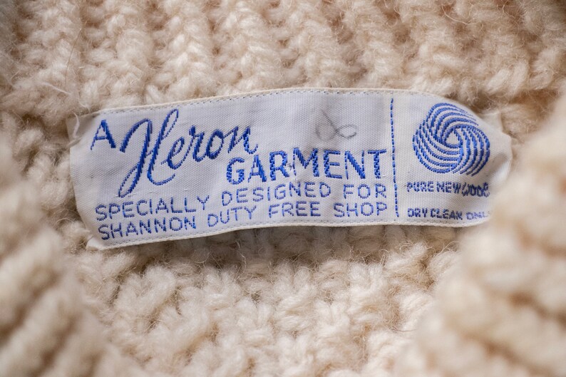 1970s Wool Knit Fisherman Sweater XS image 3