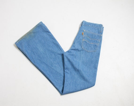 Vintage 1970s Levi's Bell Bottoms Orange Tab Cotto
