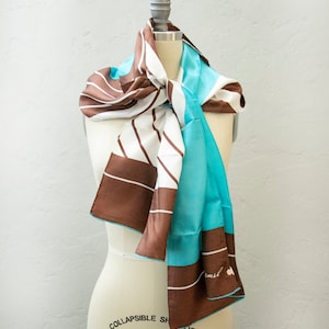 Jaren 70 Zijden Sjaal Burmel DEADSTOCK Italië Grafisch