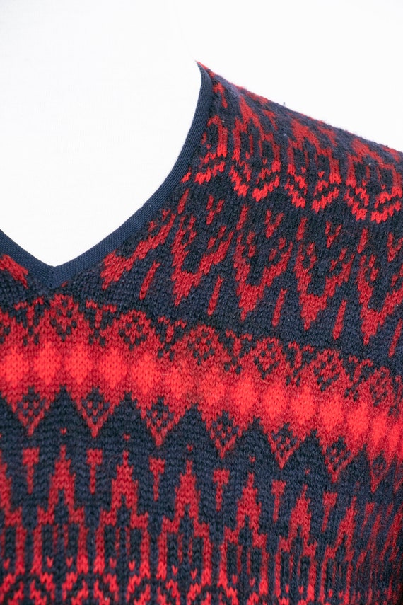 1970s Sweater Wool Knit Scandinavian Small - image 5