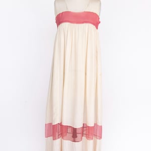 1920s Dress Silk Sheer Chiffon Deco XS P XXS