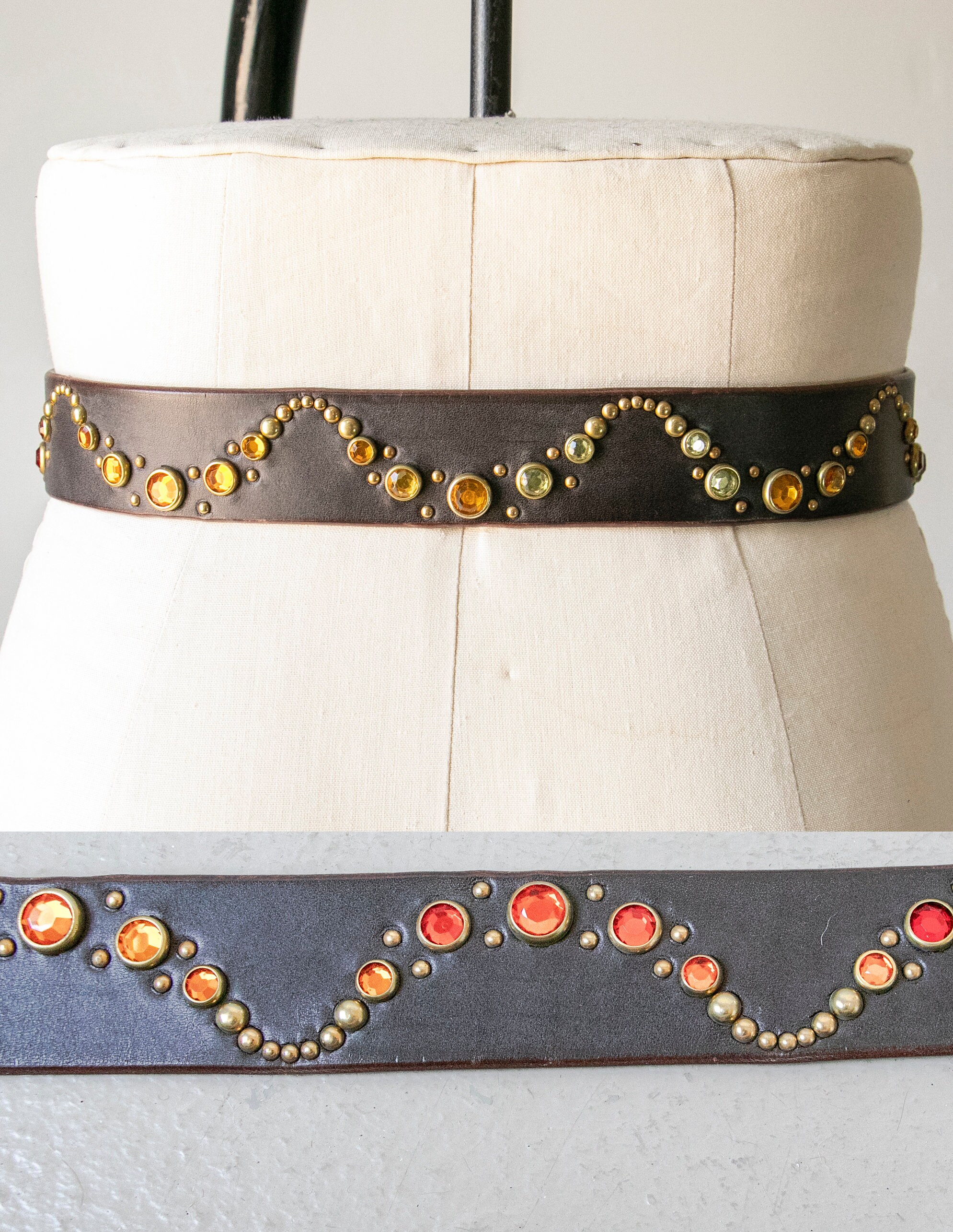 小物 1990s archive laces design lether belt 1990s archive laces design lether belt