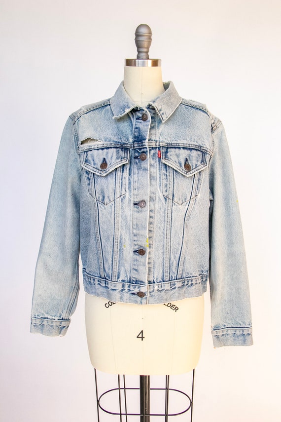 1970s Levi's Denim Jacket Distressed S