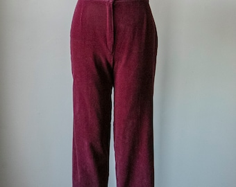 1980s Cords Corduroy Pants High Waist S / XS