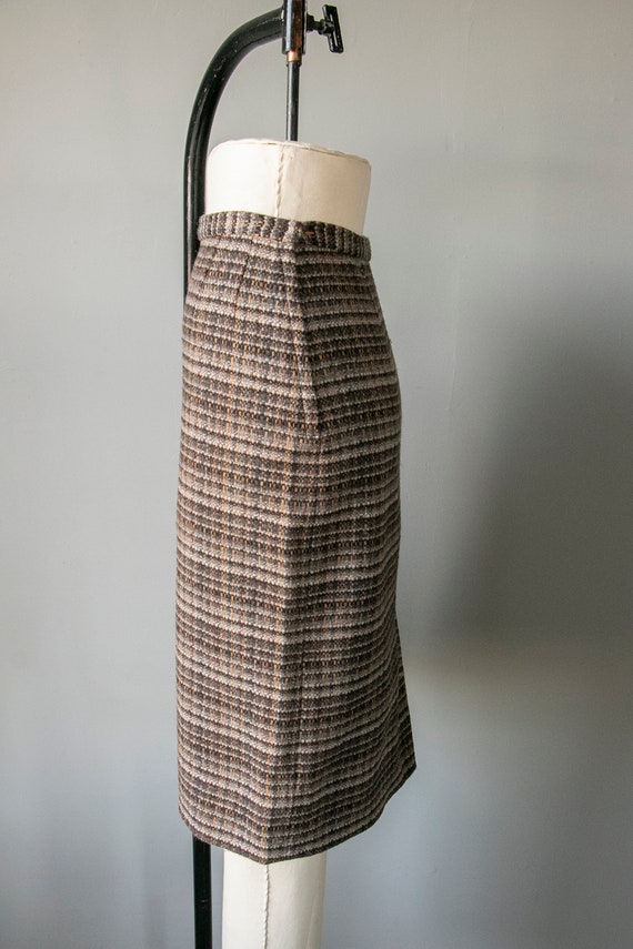 1970s Pencil Skirt Pendleton Wool Plaid M - image 2