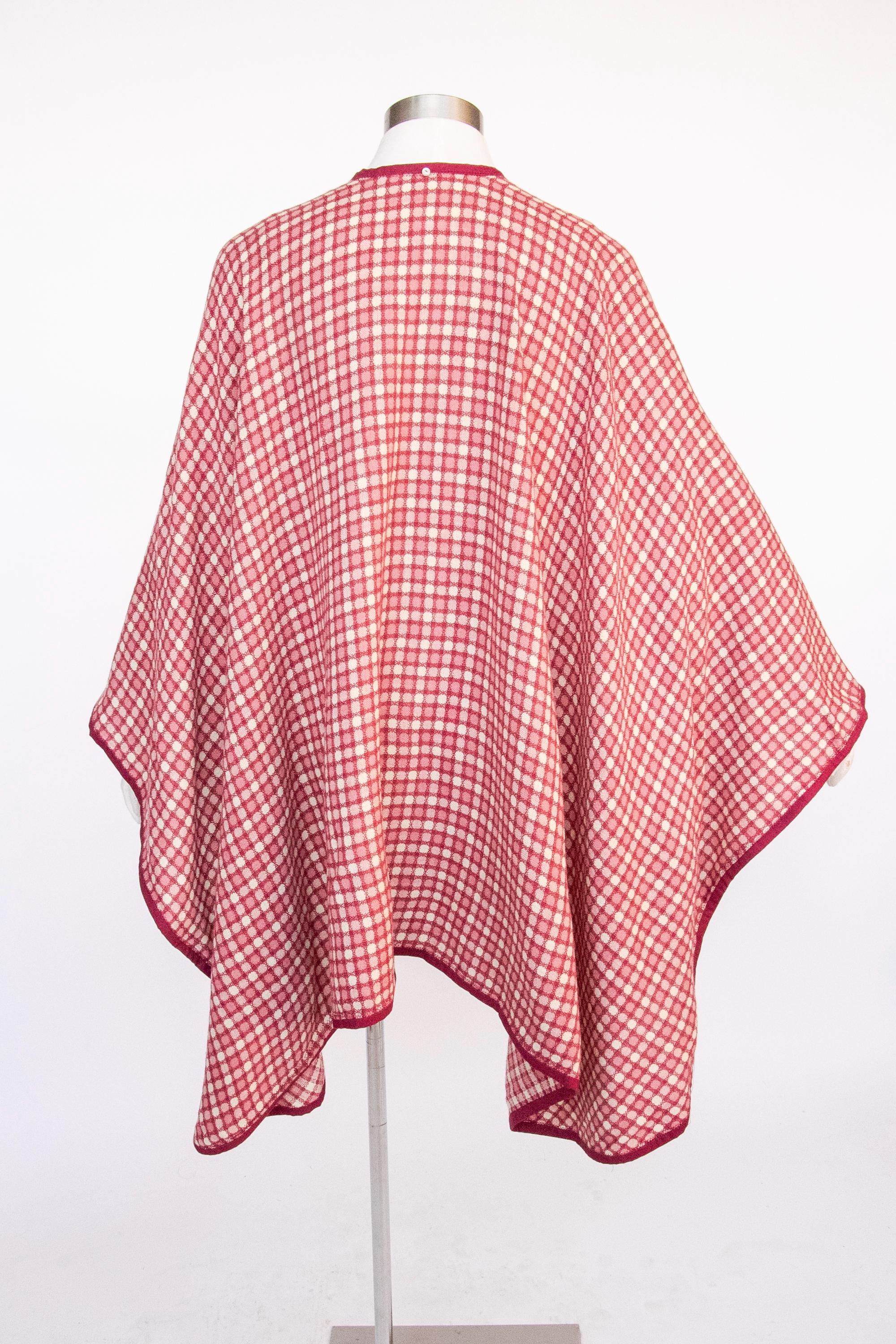 80s~ wool poncho coat 1980s Wool Woven Poncho Cape Coat - Etsy