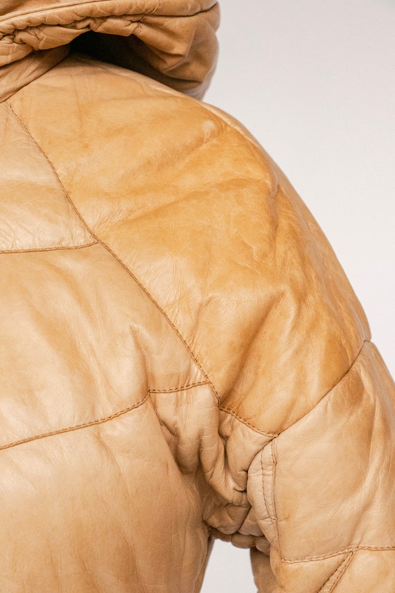 1970s Coat Deerskin Quilted Leather Finnish Jacke… - image 9