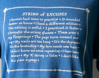 1980s Tee String Instrument T-Shirt S