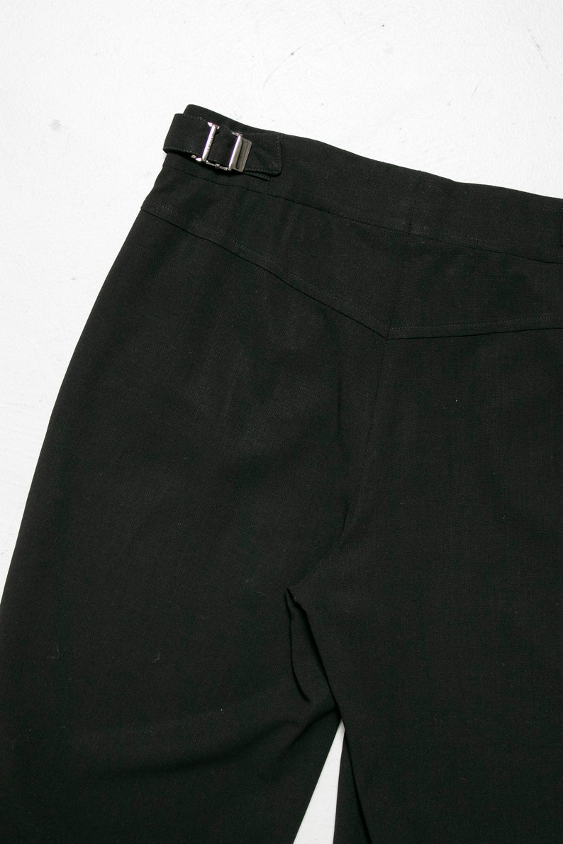 Vintage GUCCI Pants 1990s Black Low Rise Capris XS/S Etsy