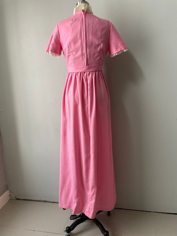 1970s Maxi Dress Pink Lorrie Deb S - image 3