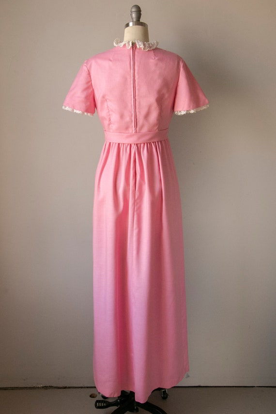 1970s Maxi Dress Pink Lorrie Deb S - image 3