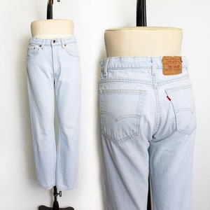 1990s Levi's Jeans Denim Tapered Leg High Waist 31" x 30"