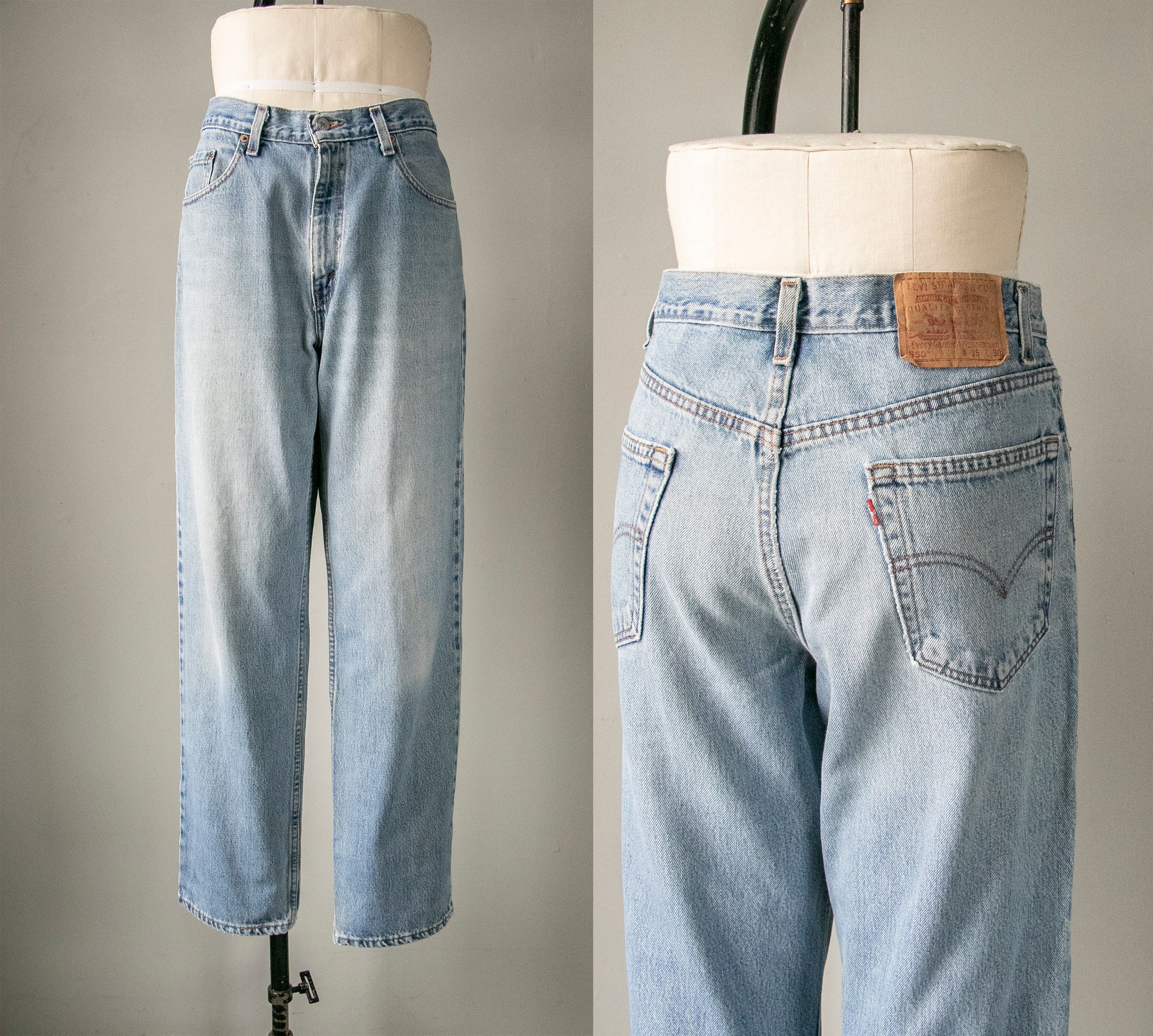 1990s Levi's 550 JEANS Cotton Denim 35 