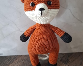 Amigurumi Music Box Fox - Hand-crocheted Music Box - Gift for Babies & Parents - Handmade Music Box - Room Decoration - Kawaii Plush Toy