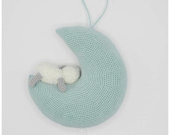 Carillon Amigurumi Carillon fatto a mano all'uncinetto - Regalo per neonati e genitori - Carillon fatto a mano - Decorazione per la stanza - Peluche kawaii