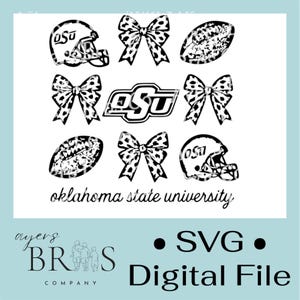 OSU Football Oklahoma State Universität Cowboys Go Pokes SVG Datei Transfer digitaler Download