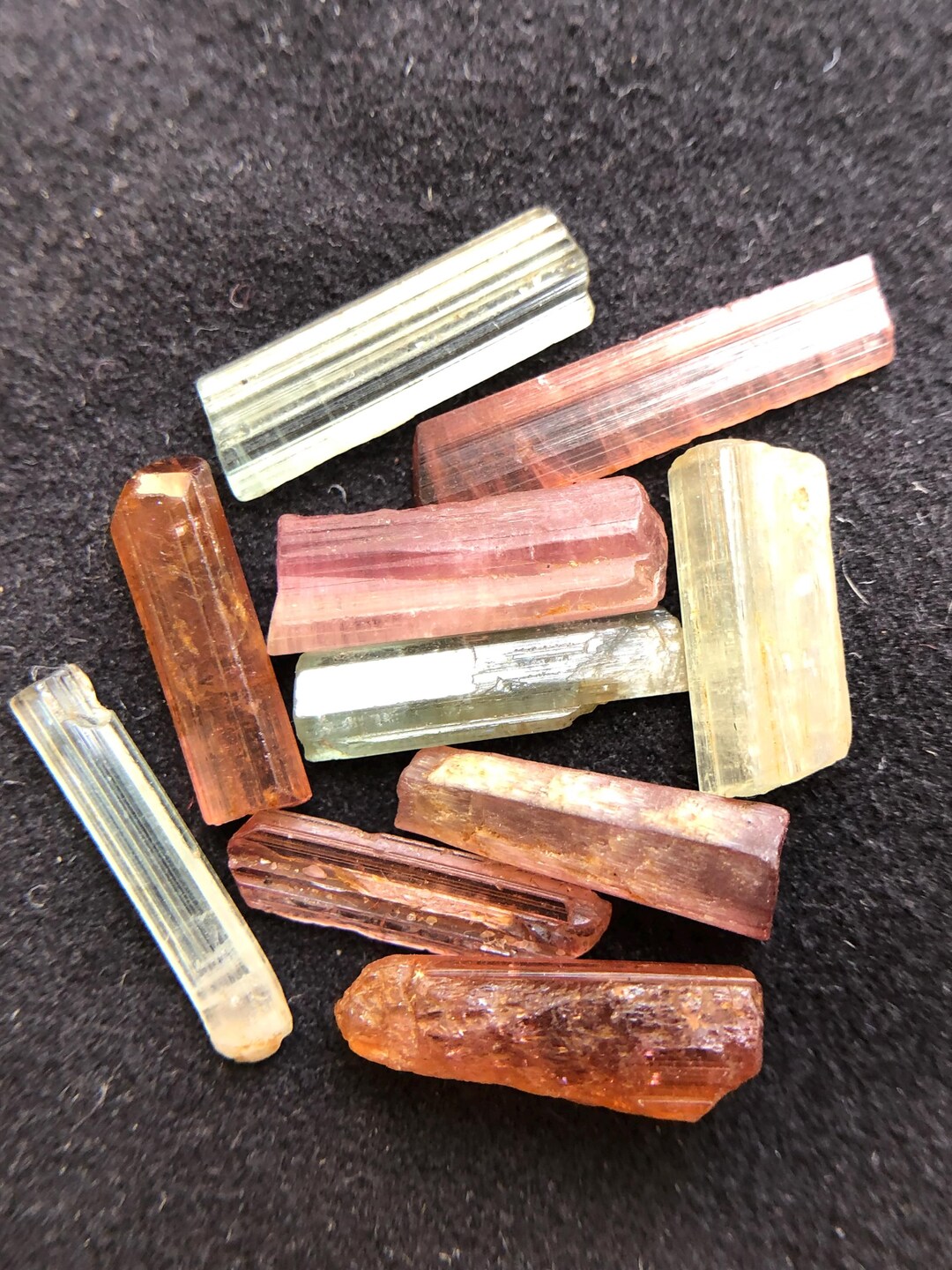 Natural Tourmaline Rough Lot | 10 Piece Tourmaline Raw Lot Gemstone ...