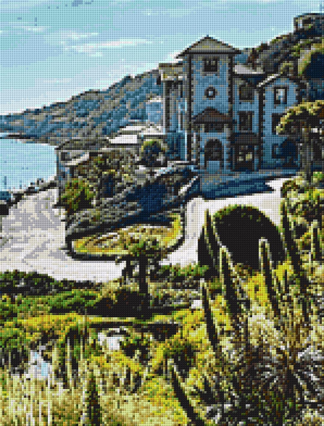 Ventnor Isle of Wight Cross Stitch Pattern: Harbour View Hotel Seafront ...
