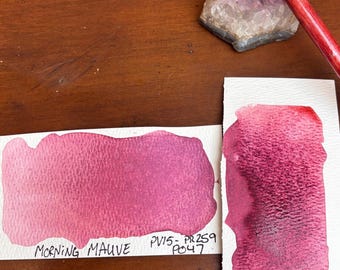 Morning mauve- handmade watercolor