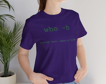 Customizable Linux Command Prompt Birthday Tee