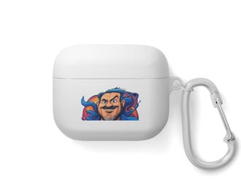 Stylish AirPods Case Cover | Flexible TPU, Carabiner Hook