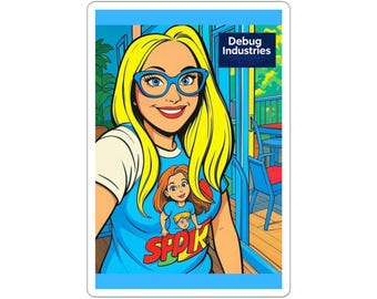 Vibrant Kiss-Cut Sticker, Glossy Finish, Unique Artwork