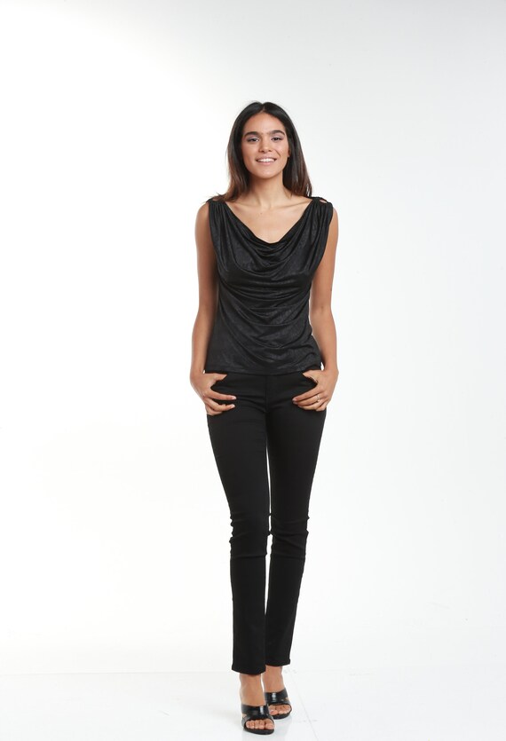 plus size black dressy blouses