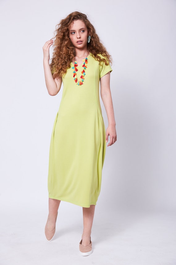 lime yellow dress