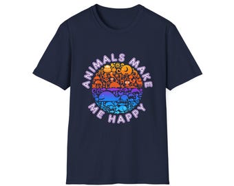 Animals Make Me Happy Shirt