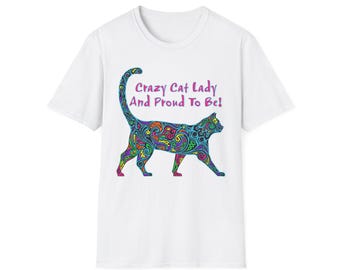 Crazy and Proud Cat Lady Shirt