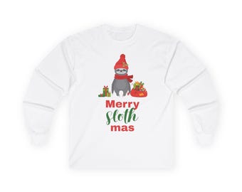 Merry Sloth-mas Long Sleeve Shirt