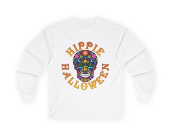 Long Sleeve Hippie Halloween Shirt