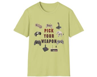 Classic Video Game Controllers Pick Your Weapon Shirt