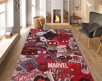 Spiderman Comic Book Rug, Spiderman Rug, Avenger Rug, Super Hero Rug, Kids Room Rug, Cool Rug, Spiderman Rug, Avenger Rug, Magazine Cover