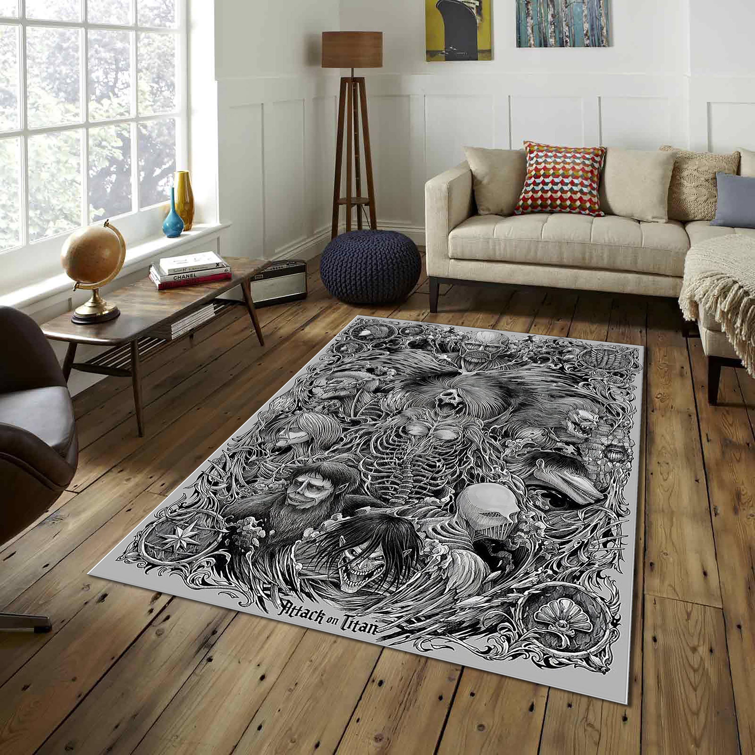 Ataack on Titan Rug, Anime Rug, Anime Manga Cover, Manga Rug