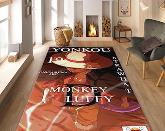 One Piece Quilted Rug | Handmade Anime-inspired Carpet | Soft