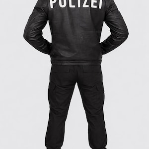 German Polizei Leather Jacket - Etsy